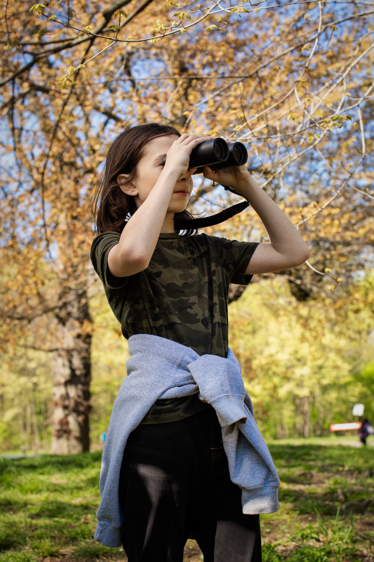 Young birder at Prospect Park Brooklyn by Claudine Williams 2