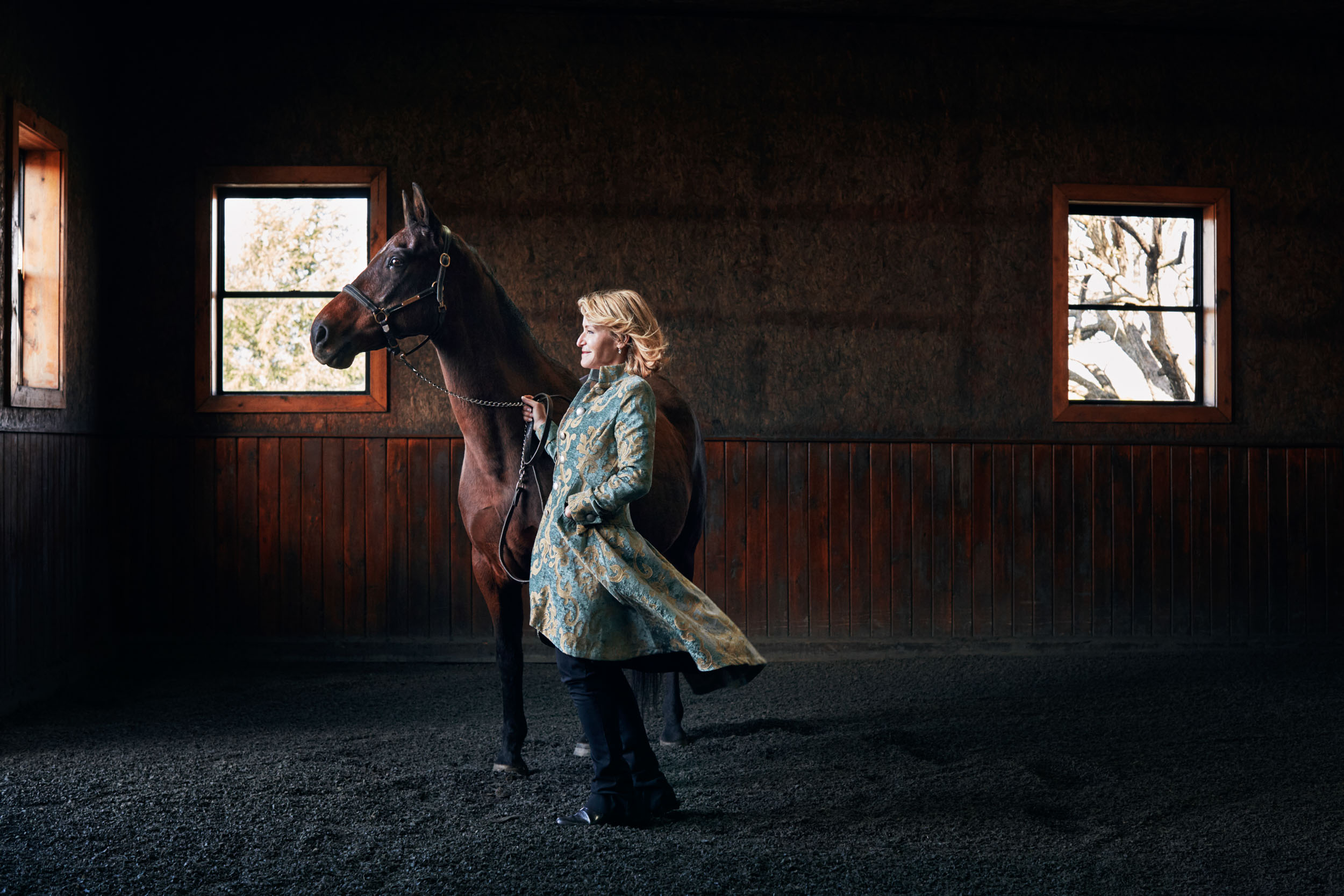 Woman with Morgan Horse at Broadmoor Kim Germ Cramer Claudine Williams Photography Portrait